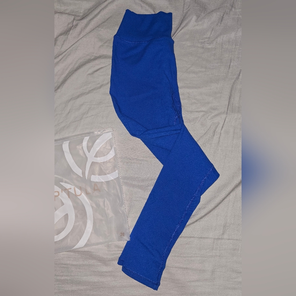 New P'TULA CASSEY LEGGINGS SIZE MEDIUM COLOR BLUE
